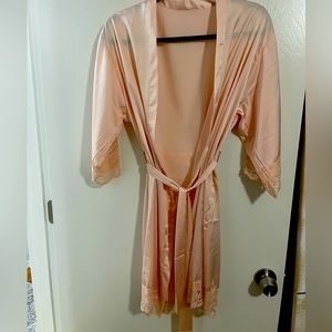 Blush Silk Bathrobe